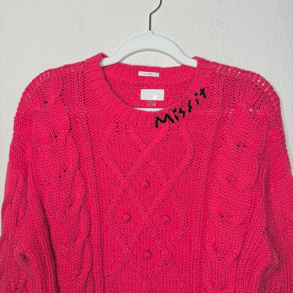 NEW MOTHER The Jumper Misfit Cable Knit Sweater - Picture 5 of 15